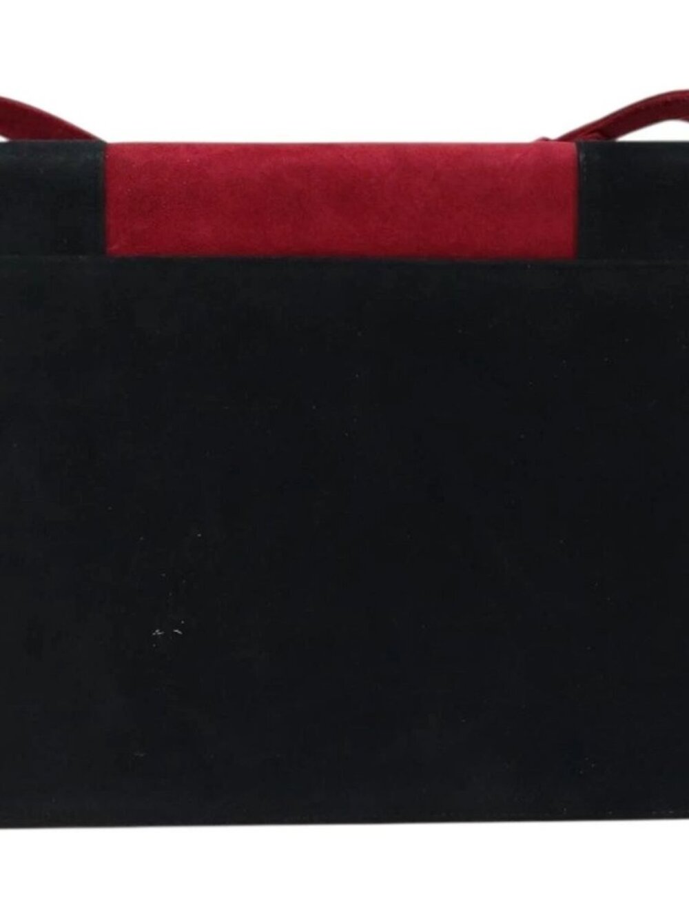 SAINT LAURENT Shoulder Bag Suede Bordeaux Gold Auth 172534 - Picture 3 of 16